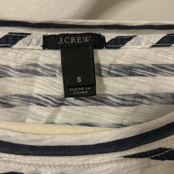 J Crew floral striped knit cotton top size S - Picture 4 of 4